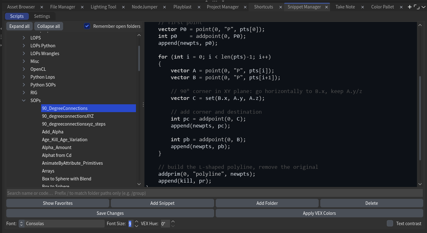 JL Snippet Manager